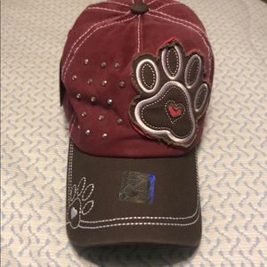 Paw print baseball hat